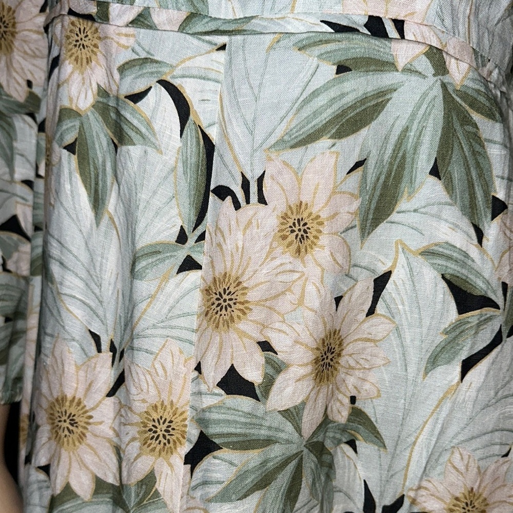 Tuckernuck Floral Long Sleeve Dress - Green and White - Picture 11 of 16